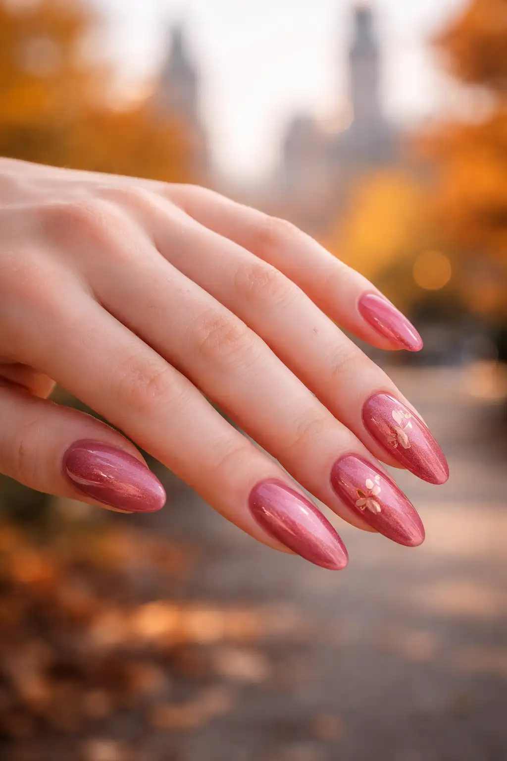 Autumn Pink Veil