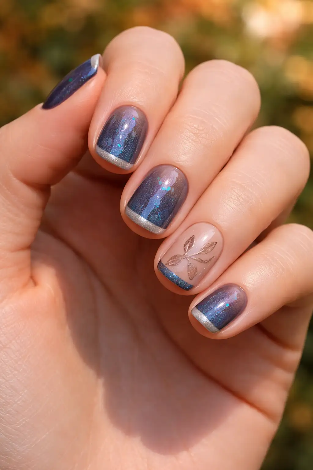 Holo Blue Leaf Tip