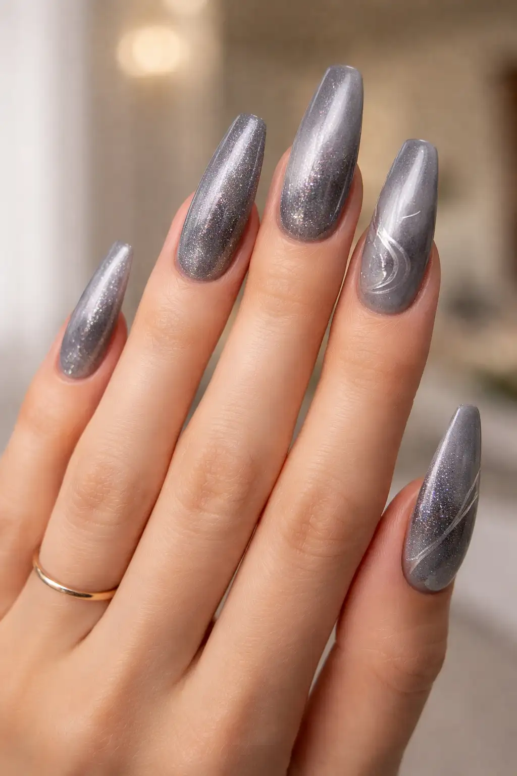 Grey Velvet Halo
