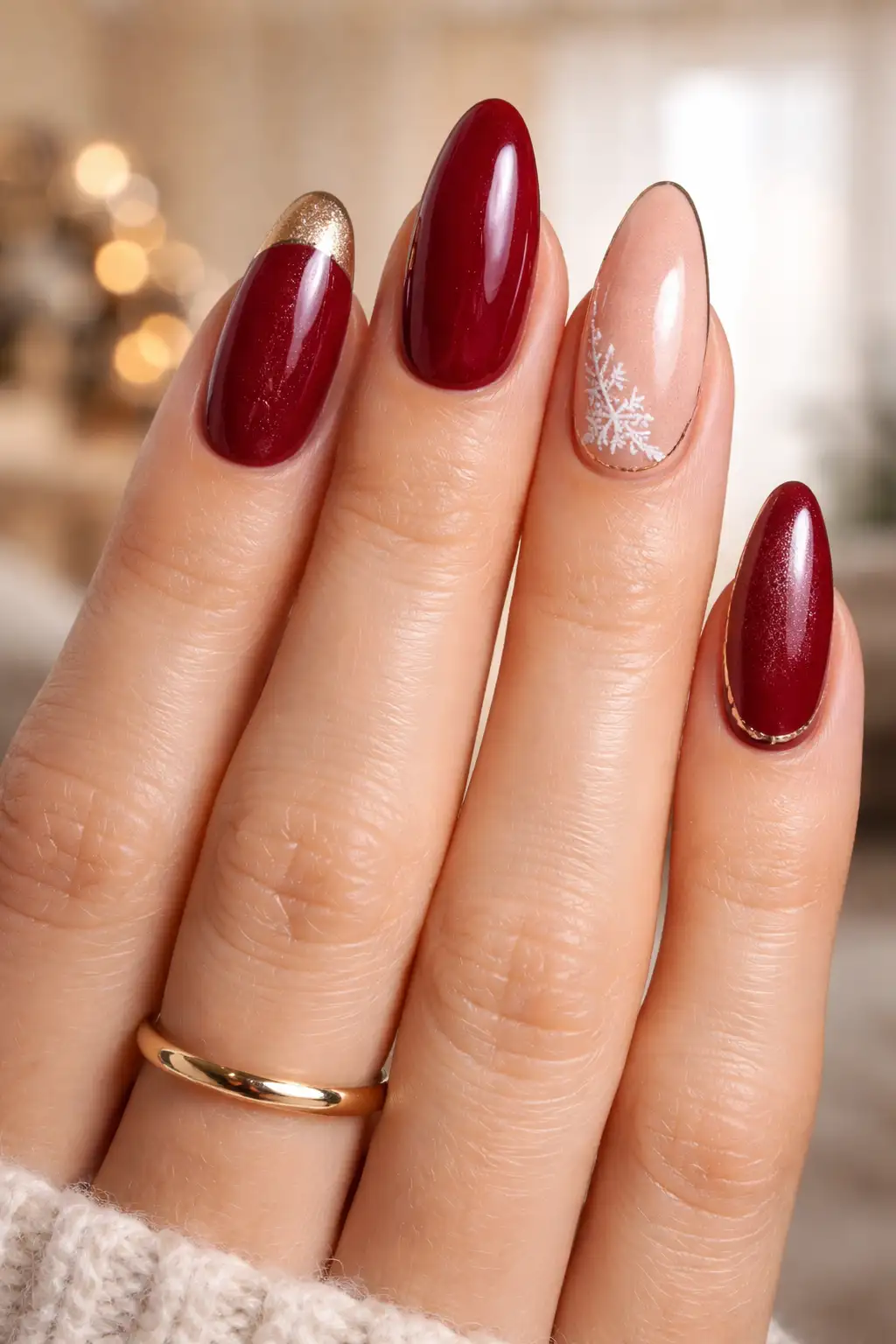 Winter Maternity Red