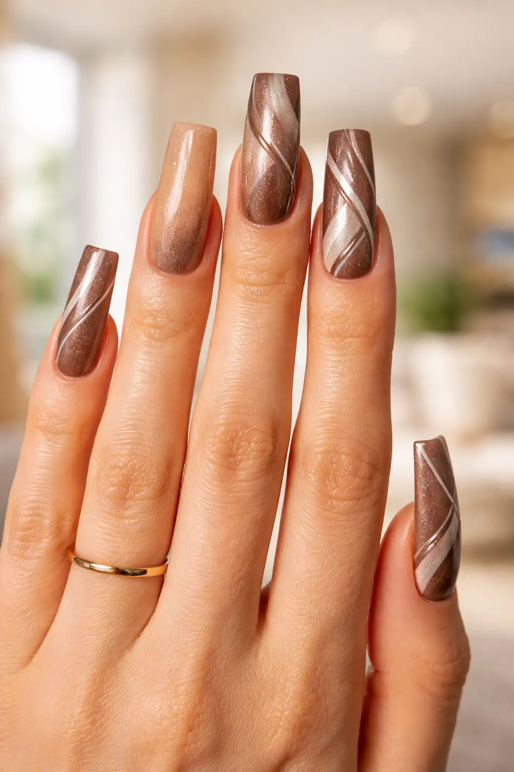 Mocha Chrome Swirl