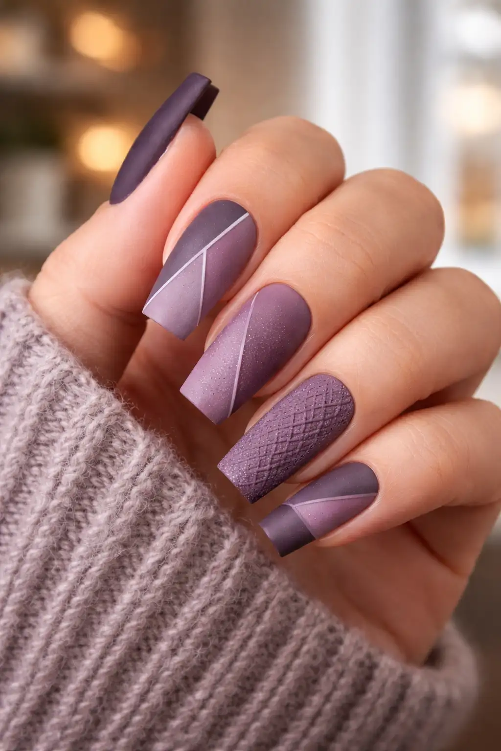 Plum Winter Knit