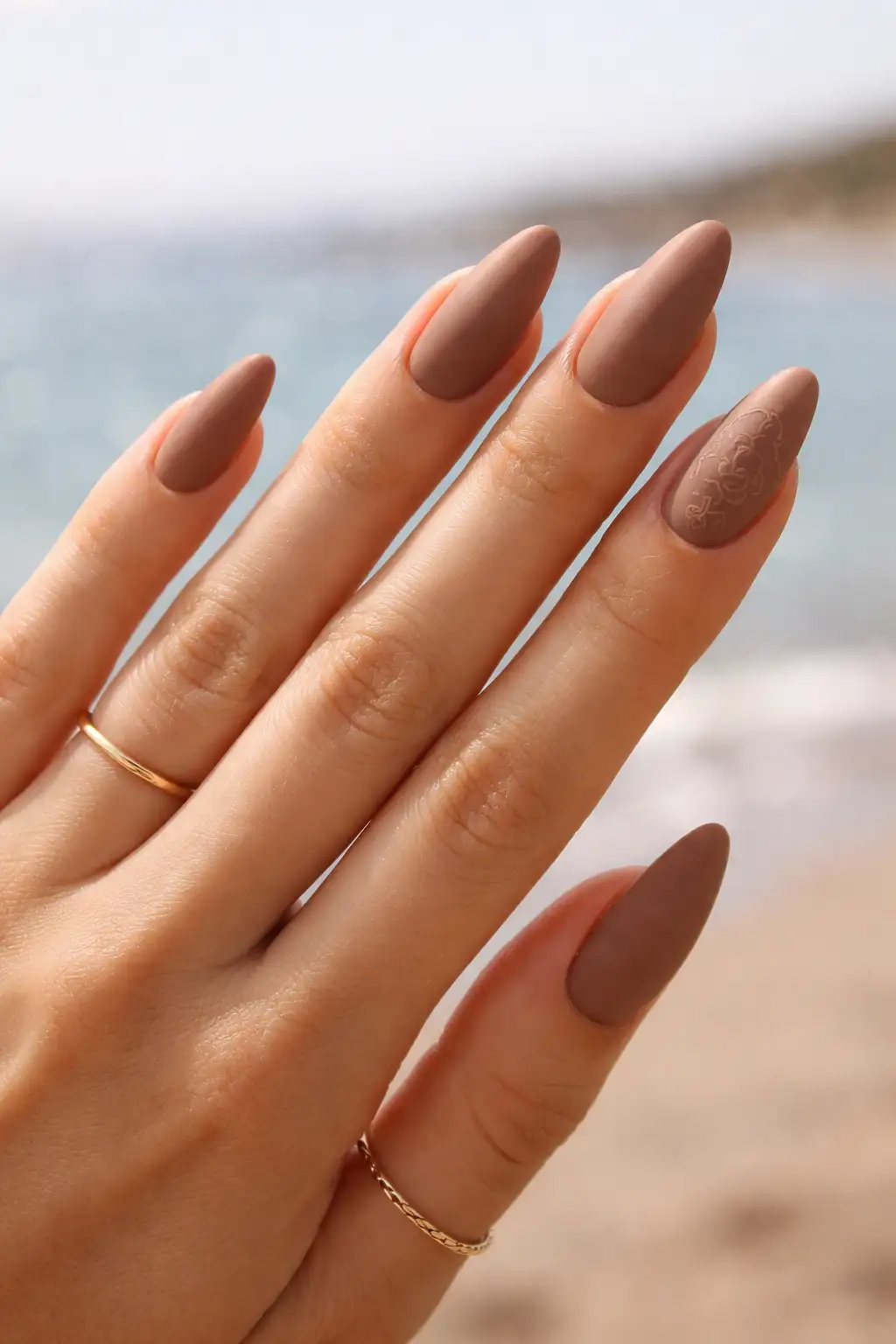 Seaside Mocha Veil