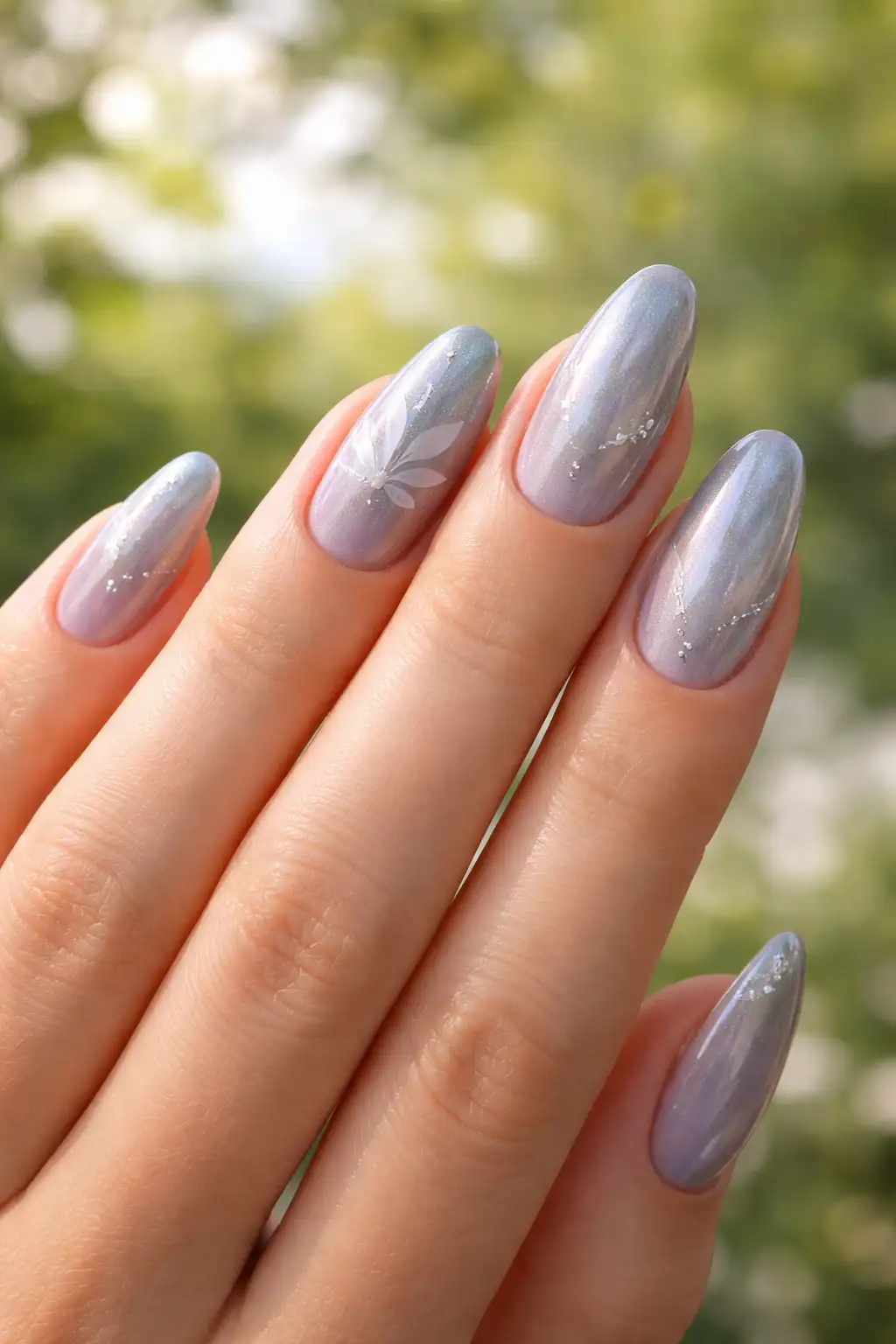 Holo Grey Petals