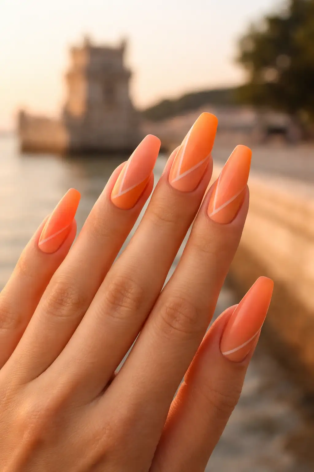 Sunset Glam Coffin